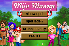 Paard & Pony: Mijn Manege title screen for GameBoy Advance